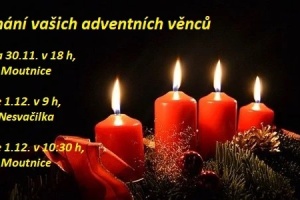 Žehnání adventních věnců