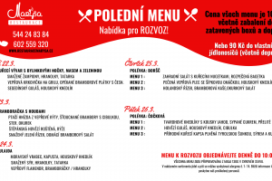 Rozvoz menu zdarma – Restaurace Maryša