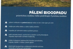 Informace od SDH Moutnice k pálení bioodpadu