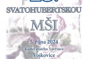 15. Svatohubertská mše v kostele sv. Vavřince ve Vojkovicích